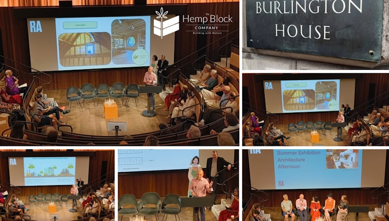 Royal Academy of Arts 2025 Summer Exhibition’s Architecture Afternoon with Neil Stephen from The Hemp Block Company speaking