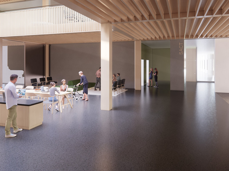 Inside the Velindre Cancer Centre in Cardiff